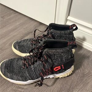 Air Jordan Jumpman Knit Sneakers with Red Logo